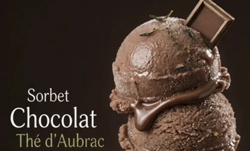 Notre sorbet chocolat signature: